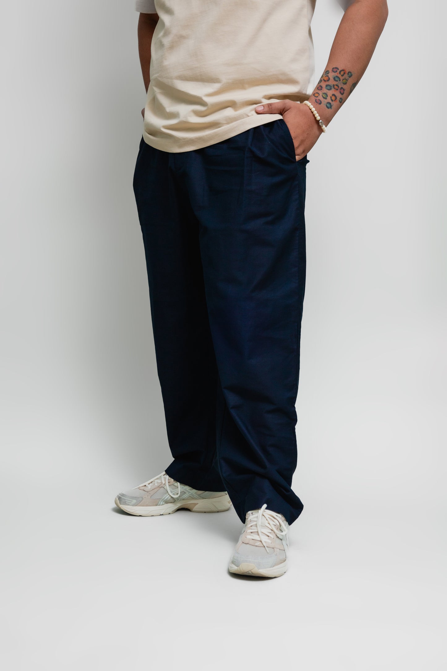 Pantalón relaxed de algodón