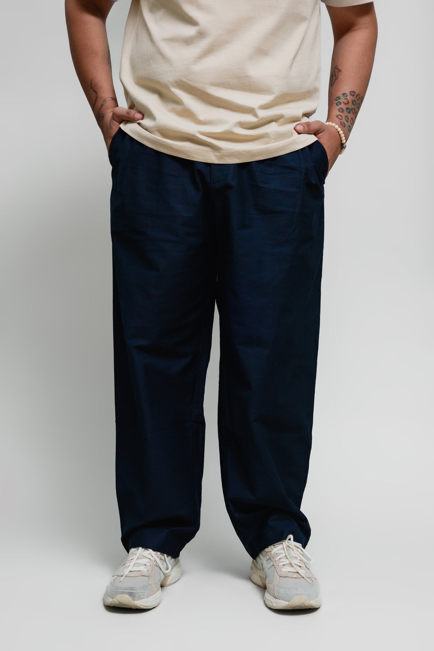 Pantalón relaxed de algodón