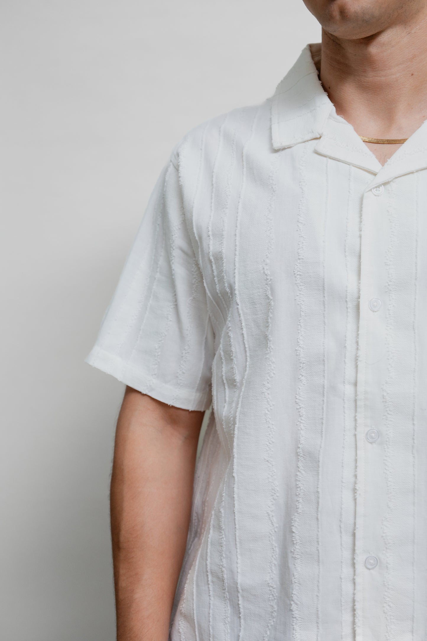 Camisa blanca tipo lino