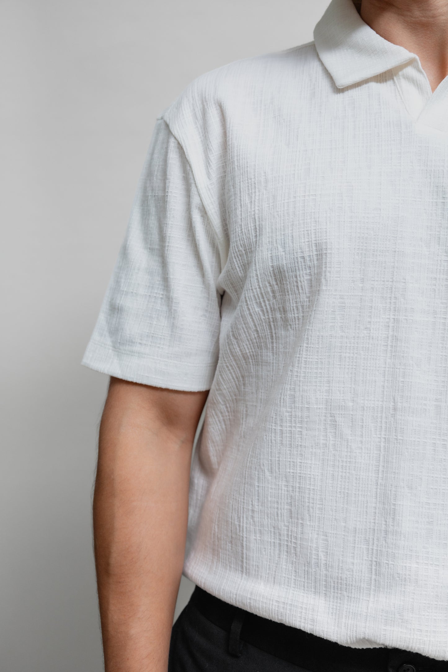 Polo de algodón texturizado